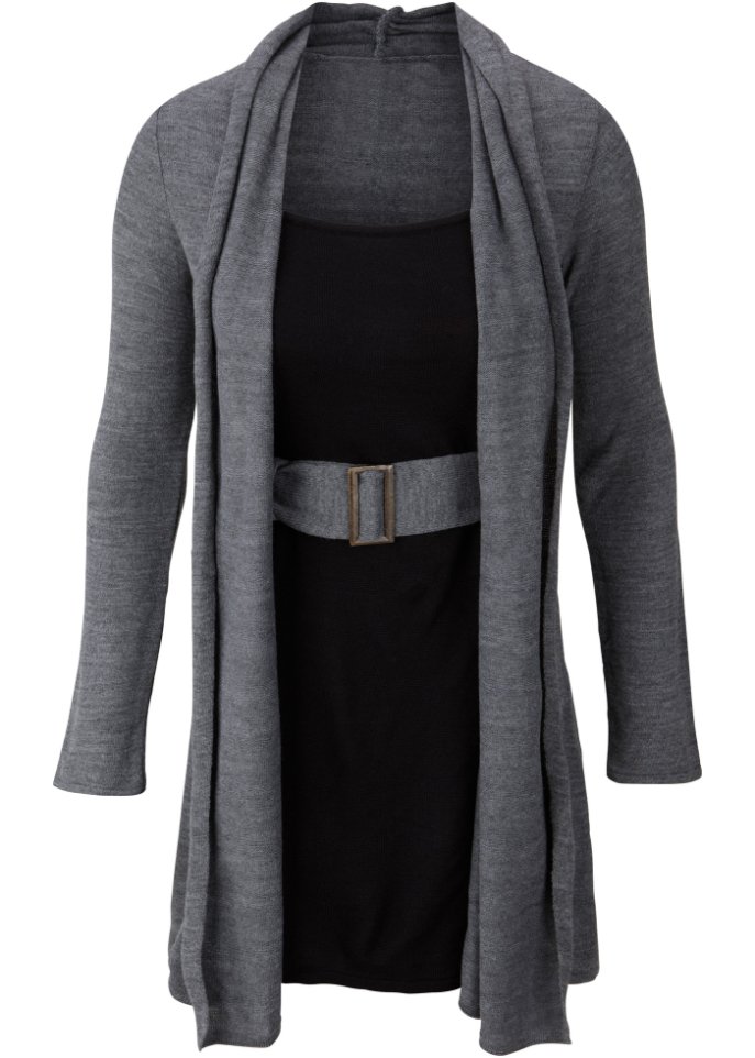 Strickkleid mit Gürtel