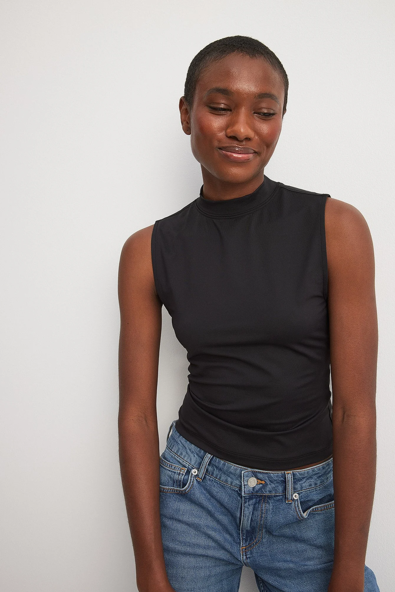 Body Hugging High Neck Top