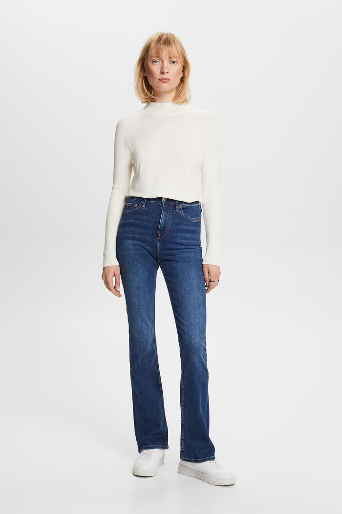 Premium-Bootcut Jeans mit hohem Bund