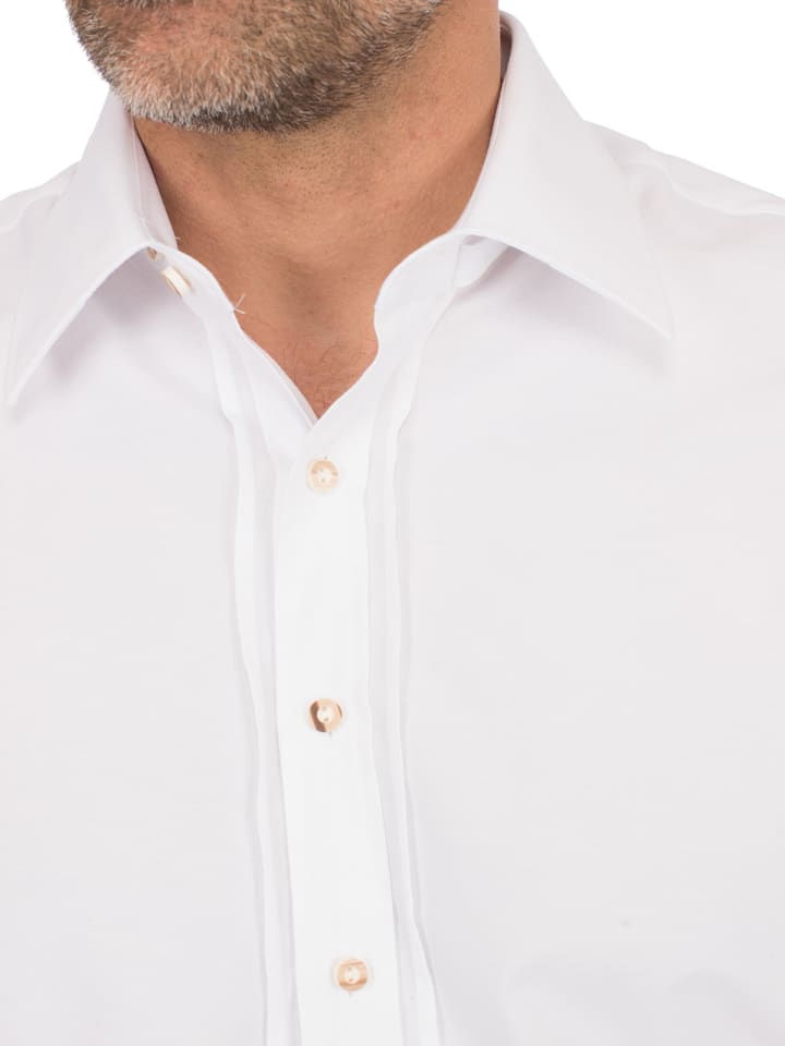 Almsach Langarmhemd LF102 in weiß günstig kaufen