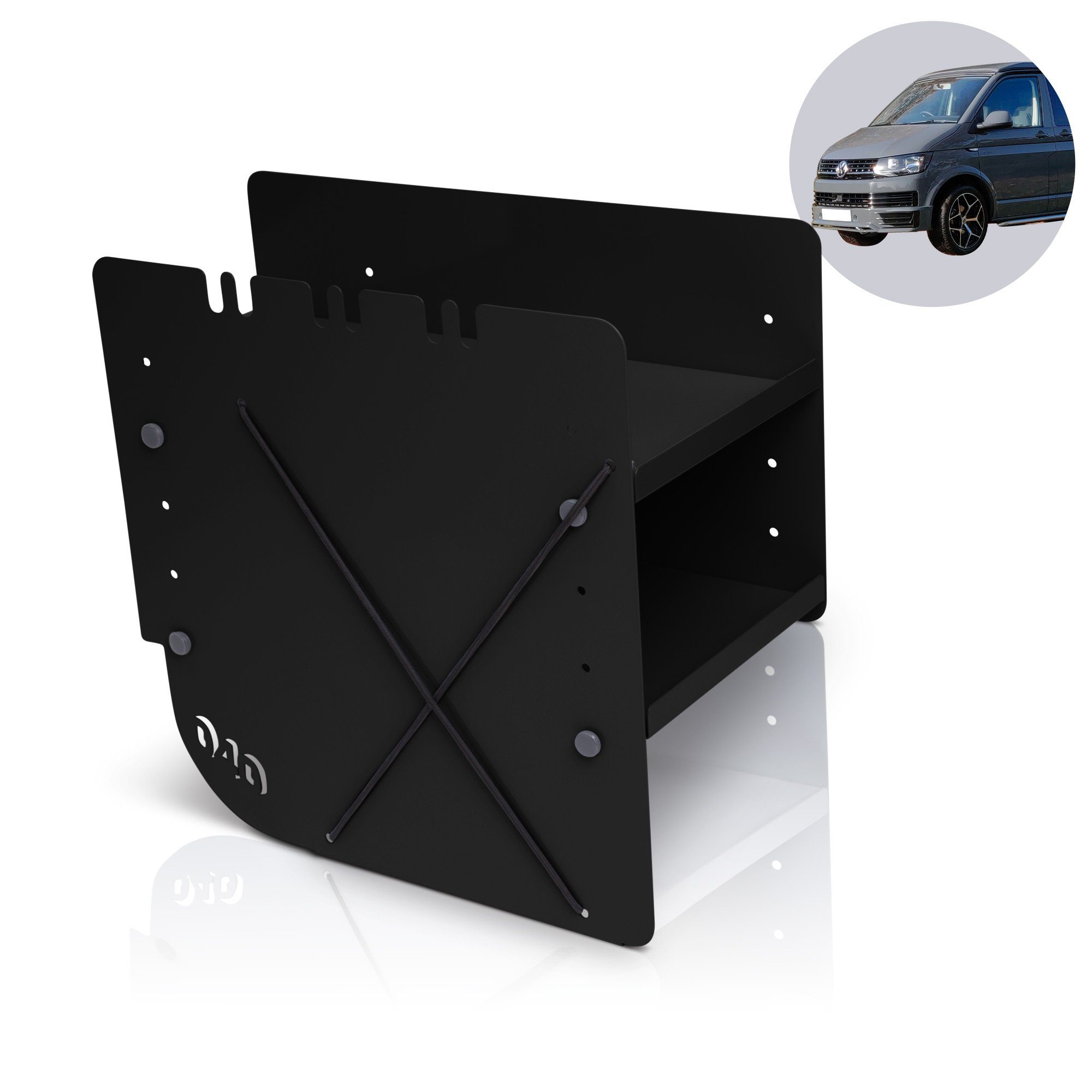 040Parts Spanngurt 040 Parts Schuhregal SCHWARZ BEIFAHRERSEITE Zubehör passend für VW T