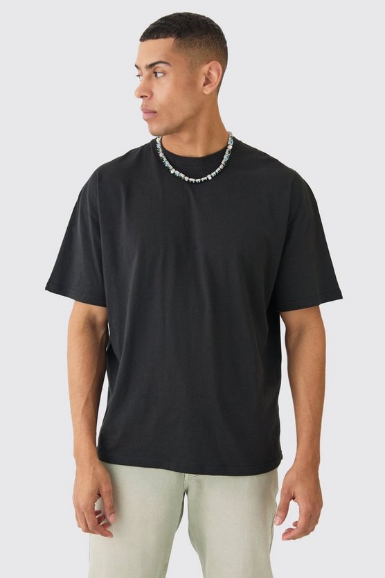 Oversize T-Shirt mit Money Mask Print