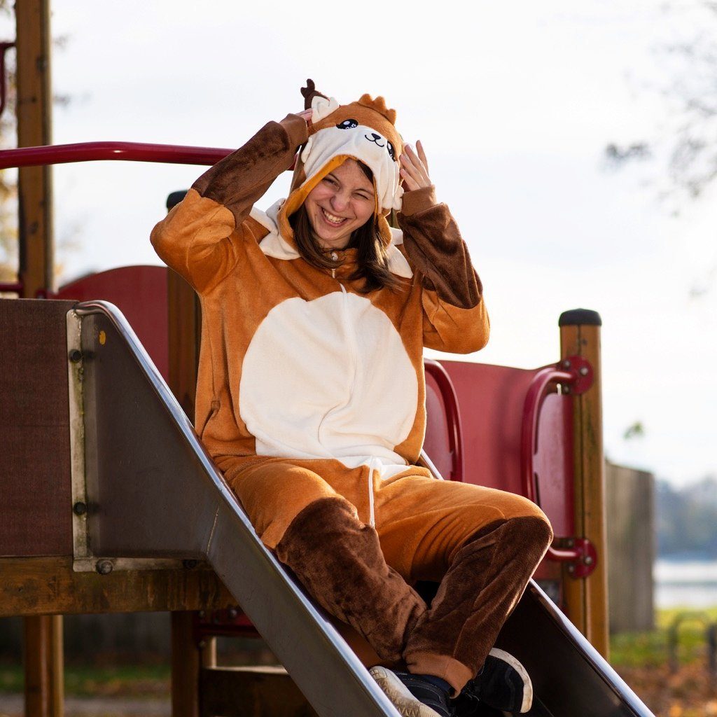 Corimori Jumpsuit Kinderkostüm Onesie Overall in Größen 90-110cm (2-tlg)