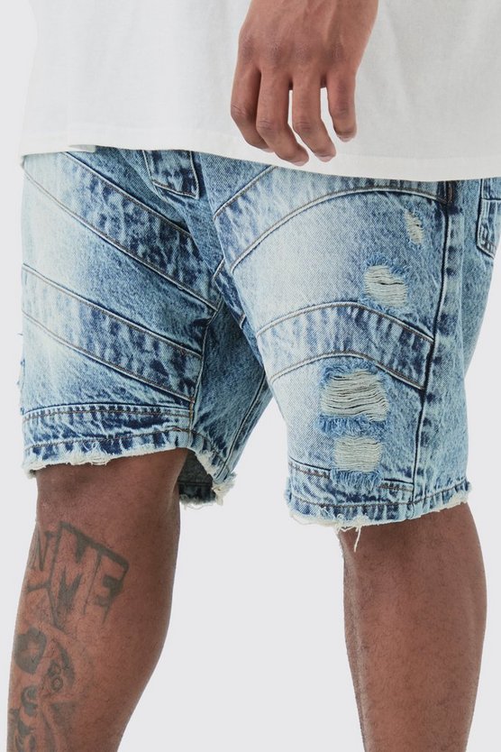 Plus Shorts mit geradem Bein