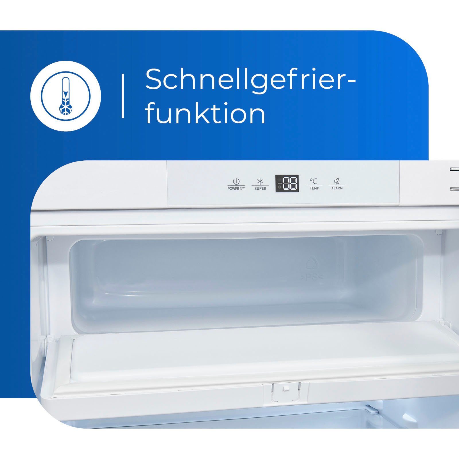exquisit Einbaukühlschrank UKS130-4-FE-010E, 82,3 cm hoch, 59,5 cm breit