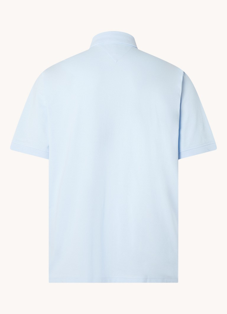 Tricou polo Tommy Hilfiger, model 1985, croială clasică cu logo brodat.