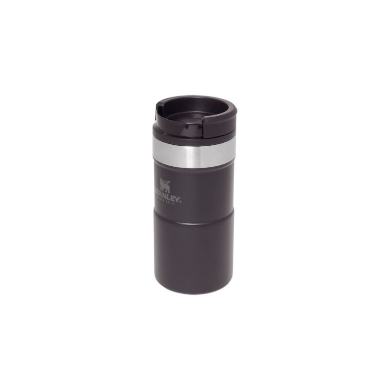 Thermo-Fahrradflasche, Stanley Classic Neverleak Travel Mug 8.5oz \/ 250ml Matte Black Pebble