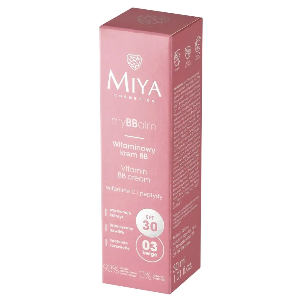 Miya myBBalm BB SPF30 - Витаминска ББ крема SPF30 03 Беж 30 мл