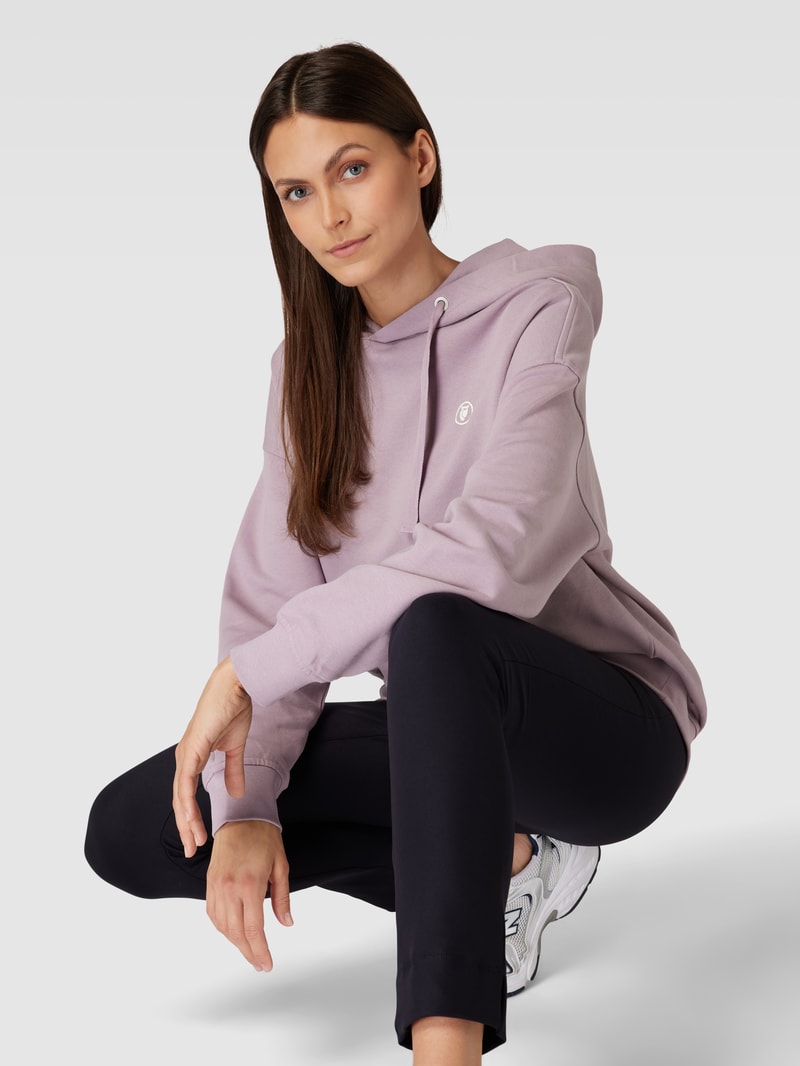 Hoodie mit Logo-Print in mauve