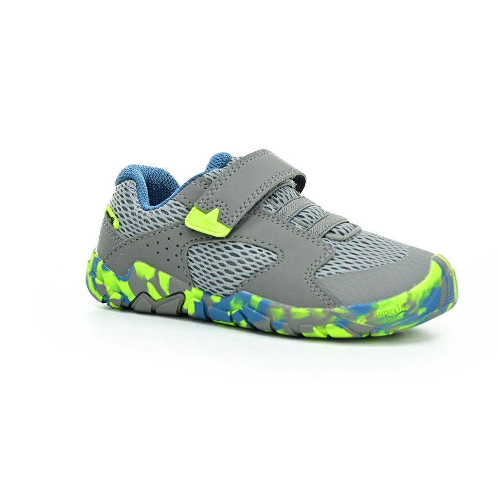 Superfit Trace Hellgrau/Gelb Barfußsneakers