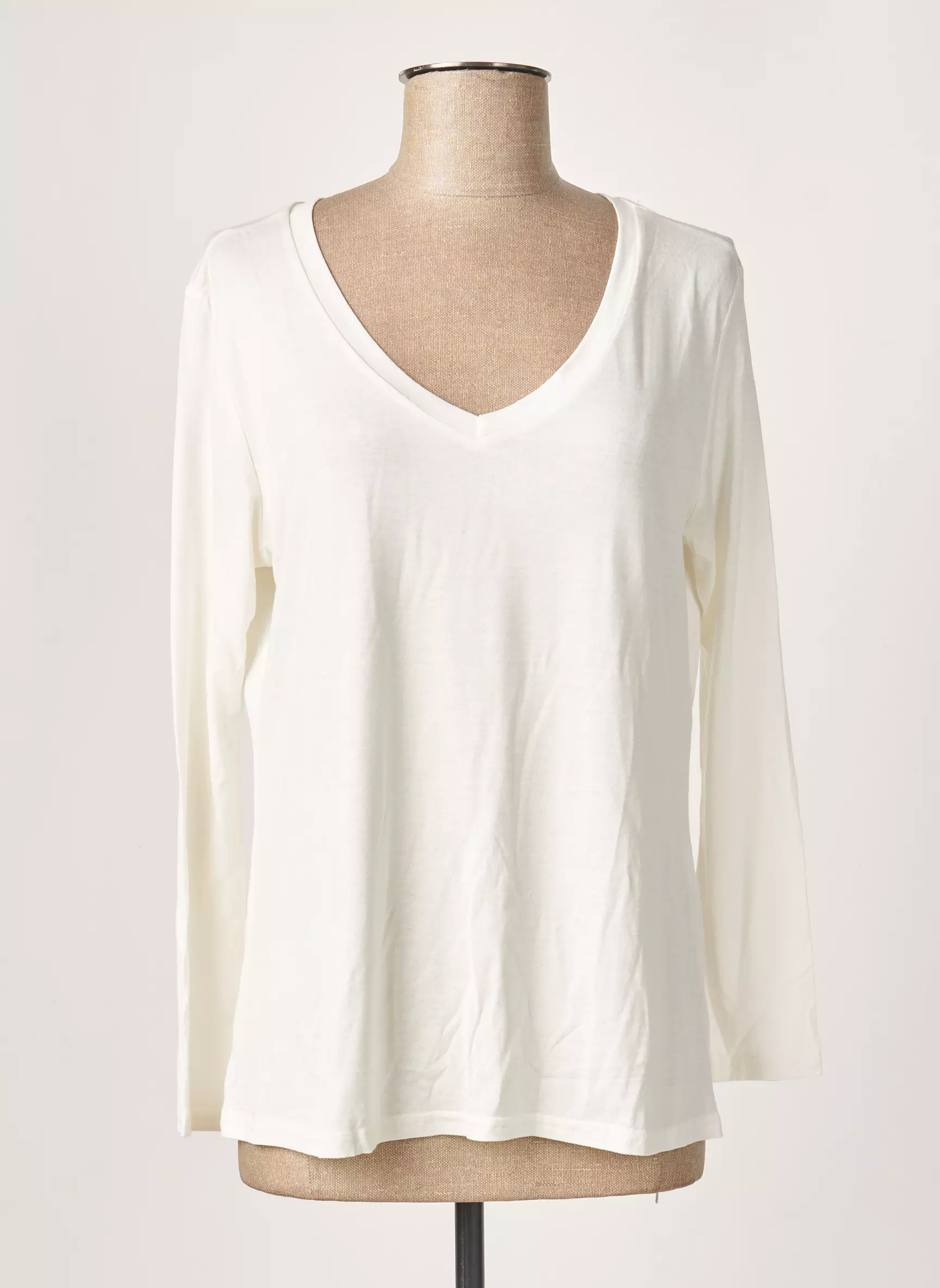 Janis John Tshirts Femme couleur beige
