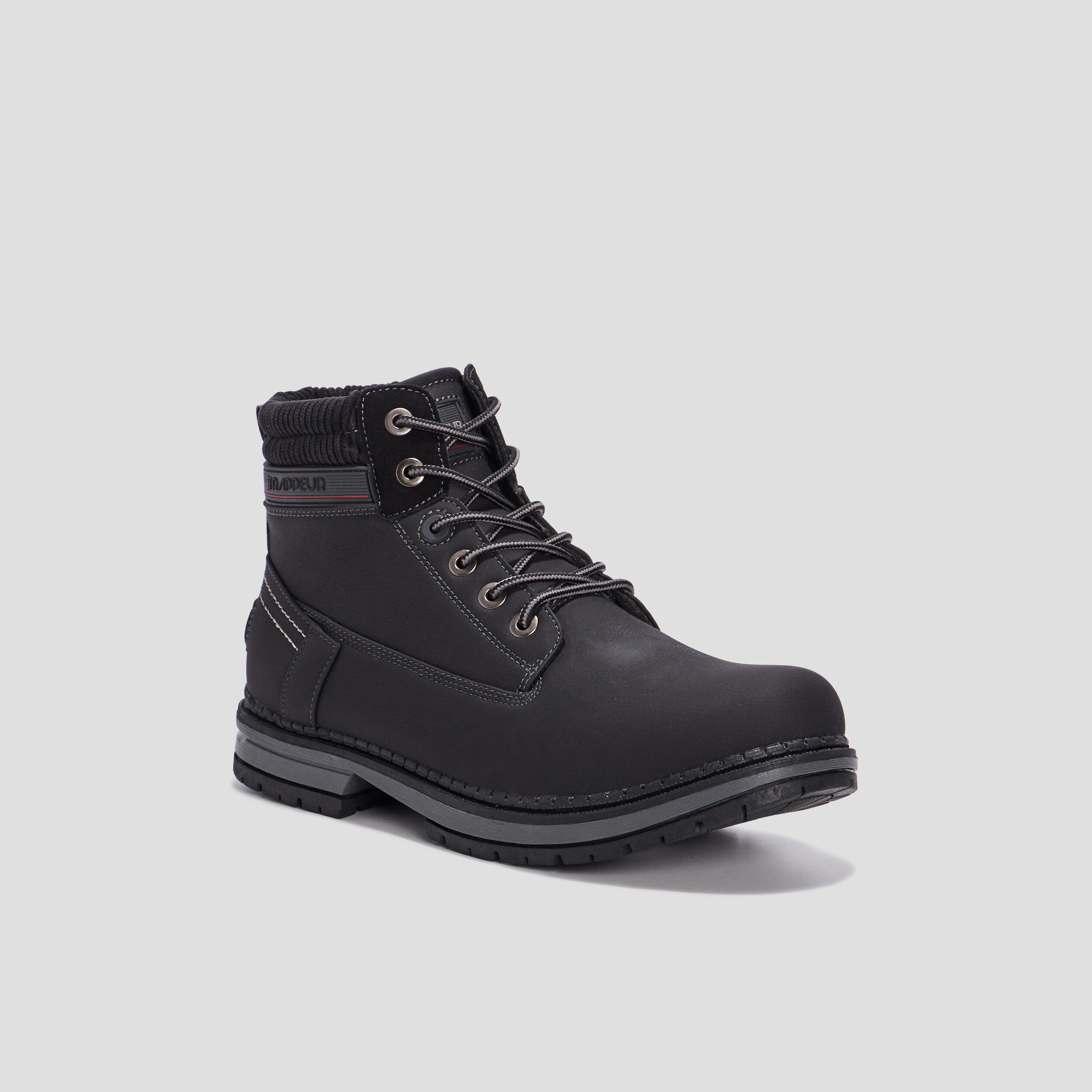 Bottines plates Trappeur noir homme | La Halle