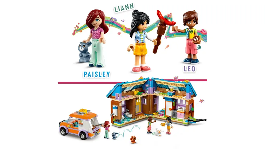 LEGO Friends 41735 Mobiles Haus, Camping-Spielzeug mit Auto
