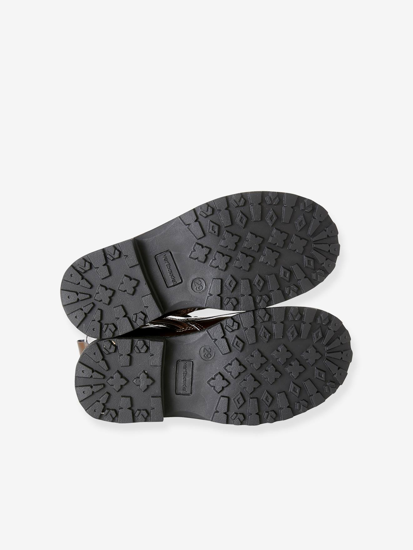 Vertbaudet Mädchen Schnürboots mit Reißverschluss - bronze