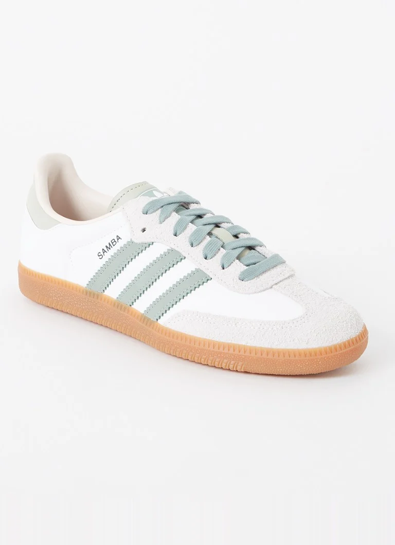 Kožené tenisky Adidas Samba OG so semišovými detailmi