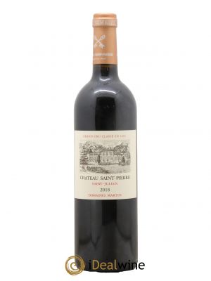 Château Saint-Pierre 4ème Grand Cru Classé  2018 - Lot de 1 Bouteille
