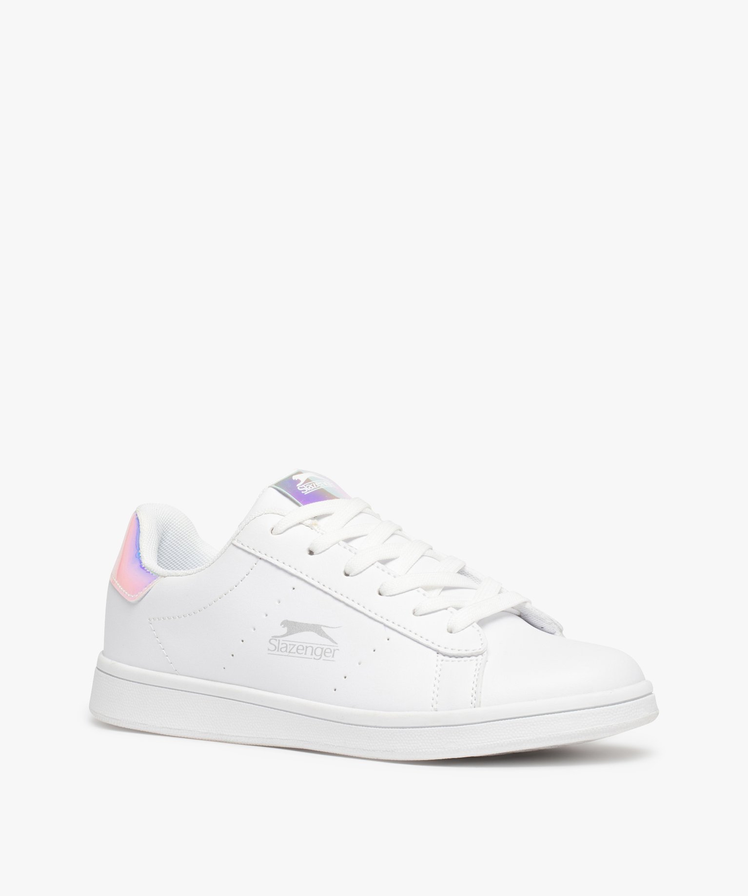 Baskets fille unies avec détails irisés – Slazenger Miram blanc | GEMO
