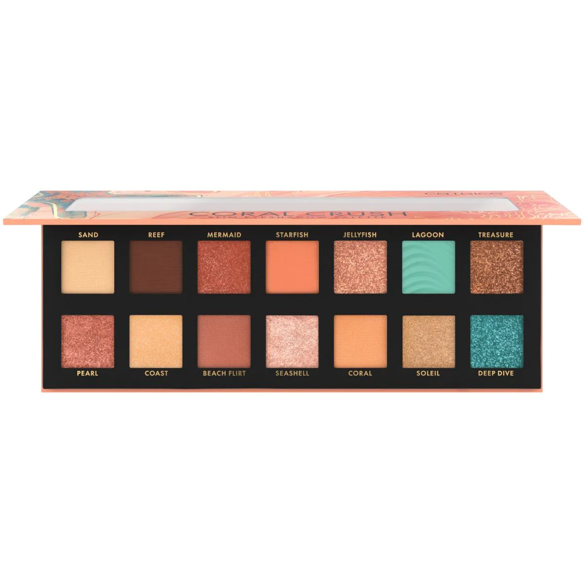 „Catrice Coral Crush Slim“ akių šešėlių paletė 030, 10,6 g