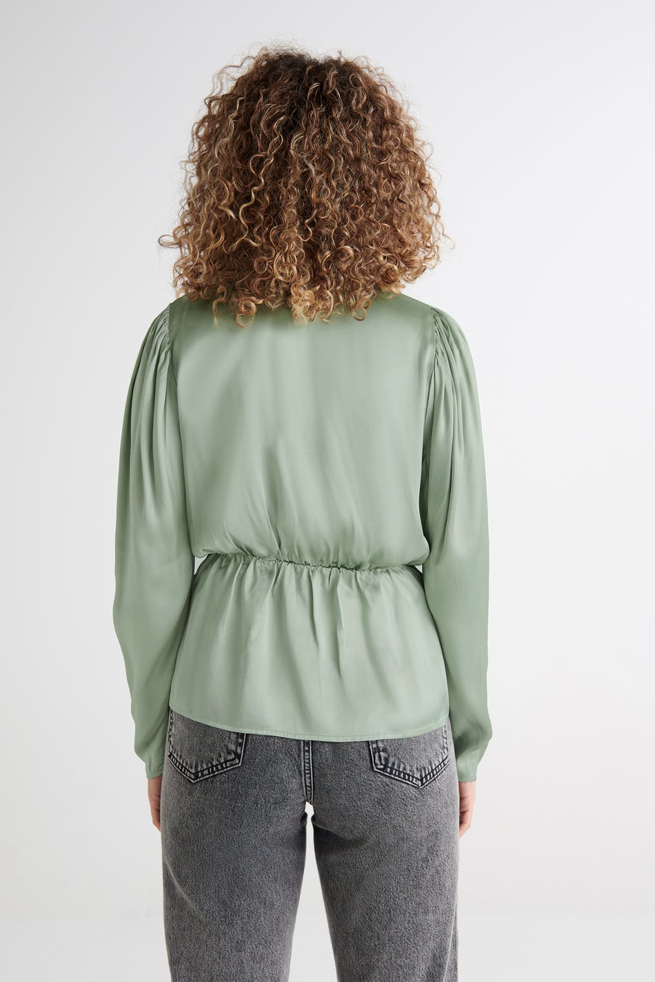 Yvonne wrap blouse