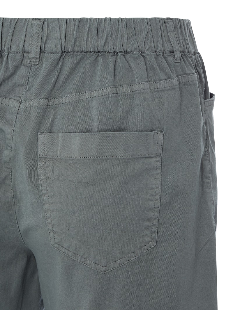 PLUS SIZE Relaxed Fit Shorts mit elastischem Bund in khaki