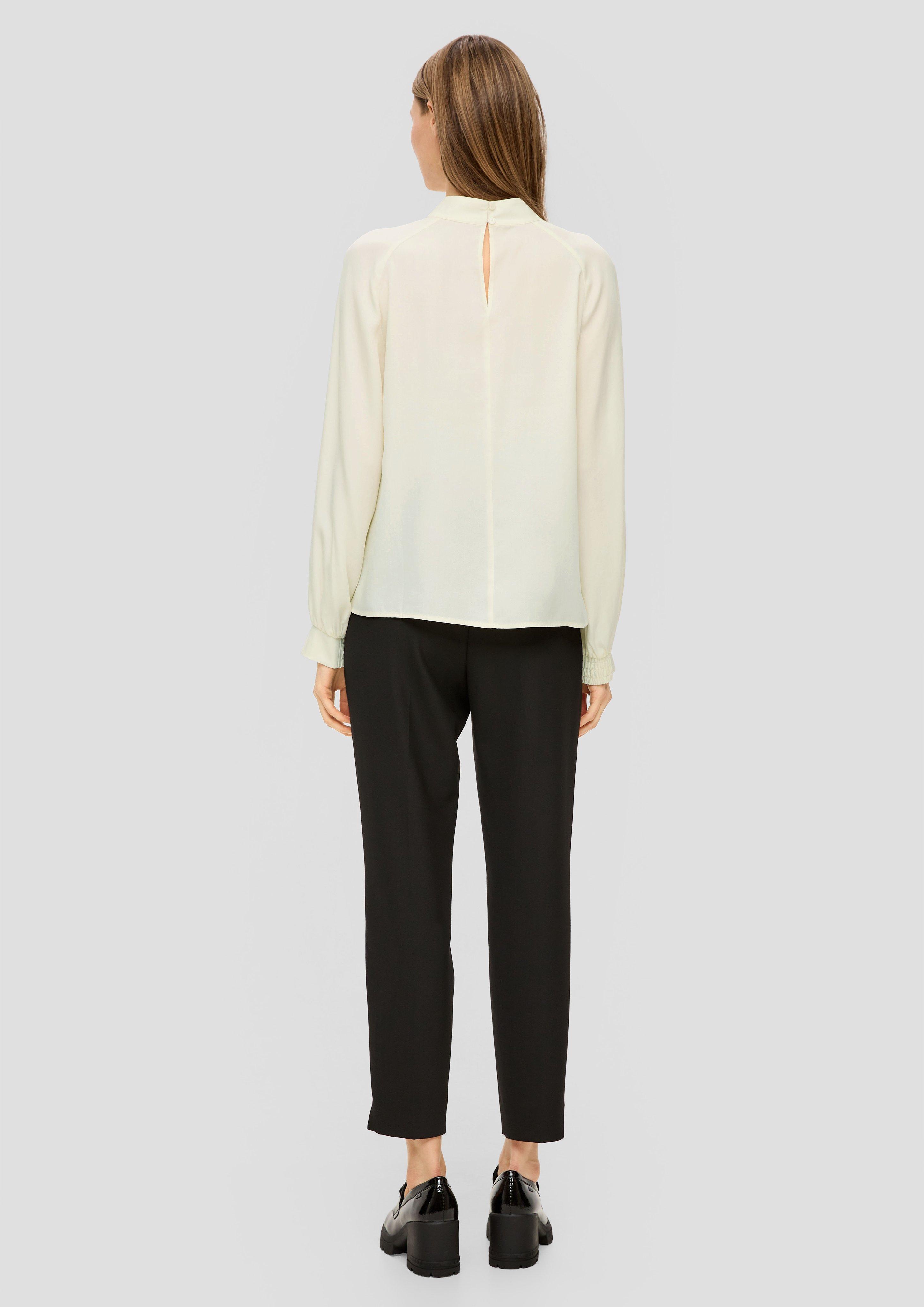 Hochgeschlossene Bluse aus Lyocell  2139172-0700