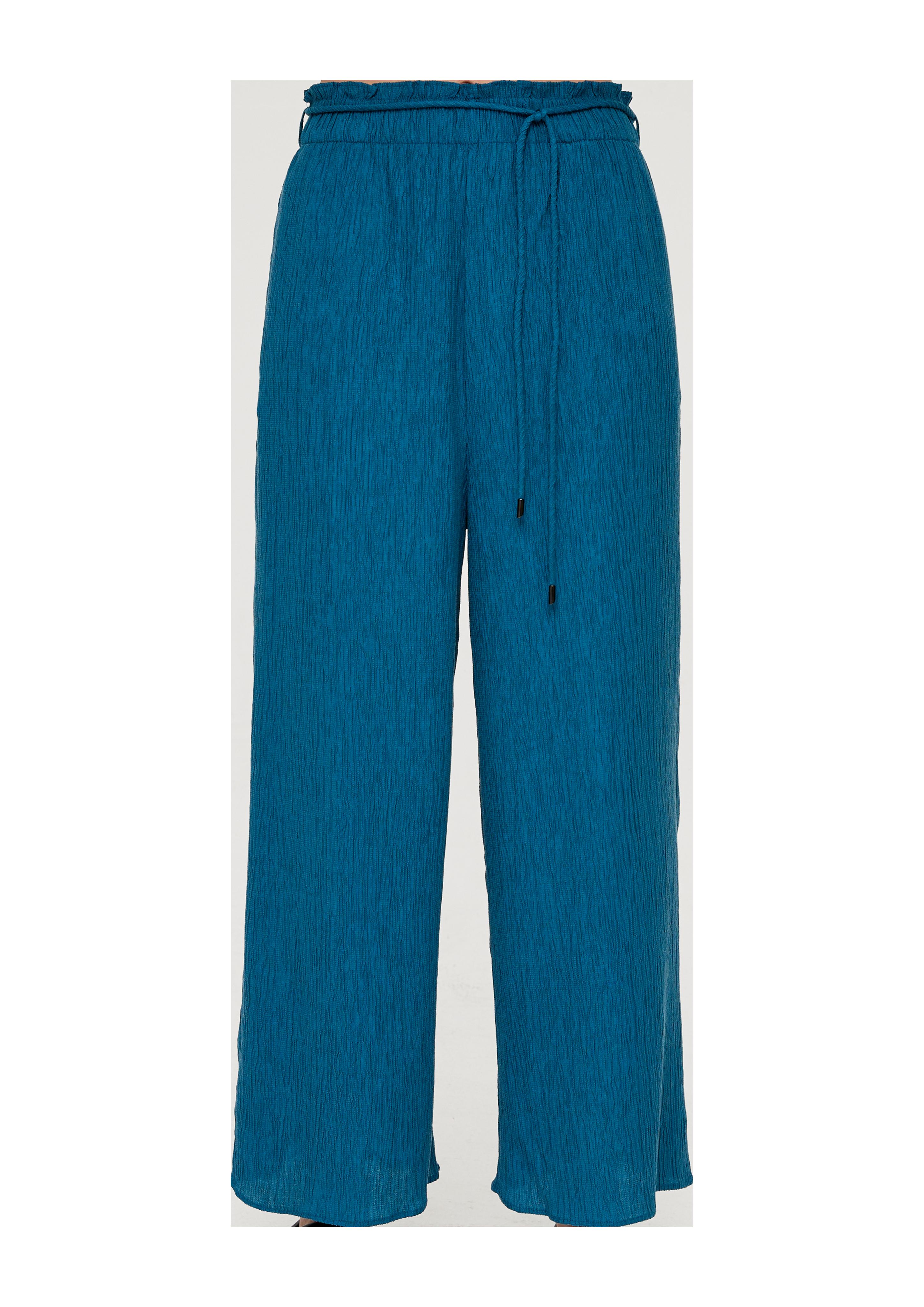 Loose: Culotte mit Crinkle-Struktur  2132314-6768