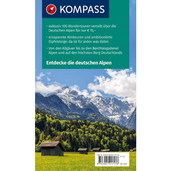 KOMPASS WANDERLUST DEUTSCHE ALPEN - Wanderführer