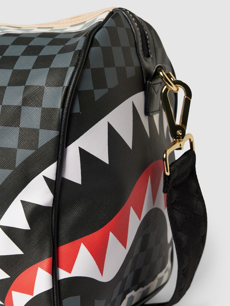 Handtasche mit Zweiwege-Reißverschluss Modell 'TEAR IT UP' in ecru