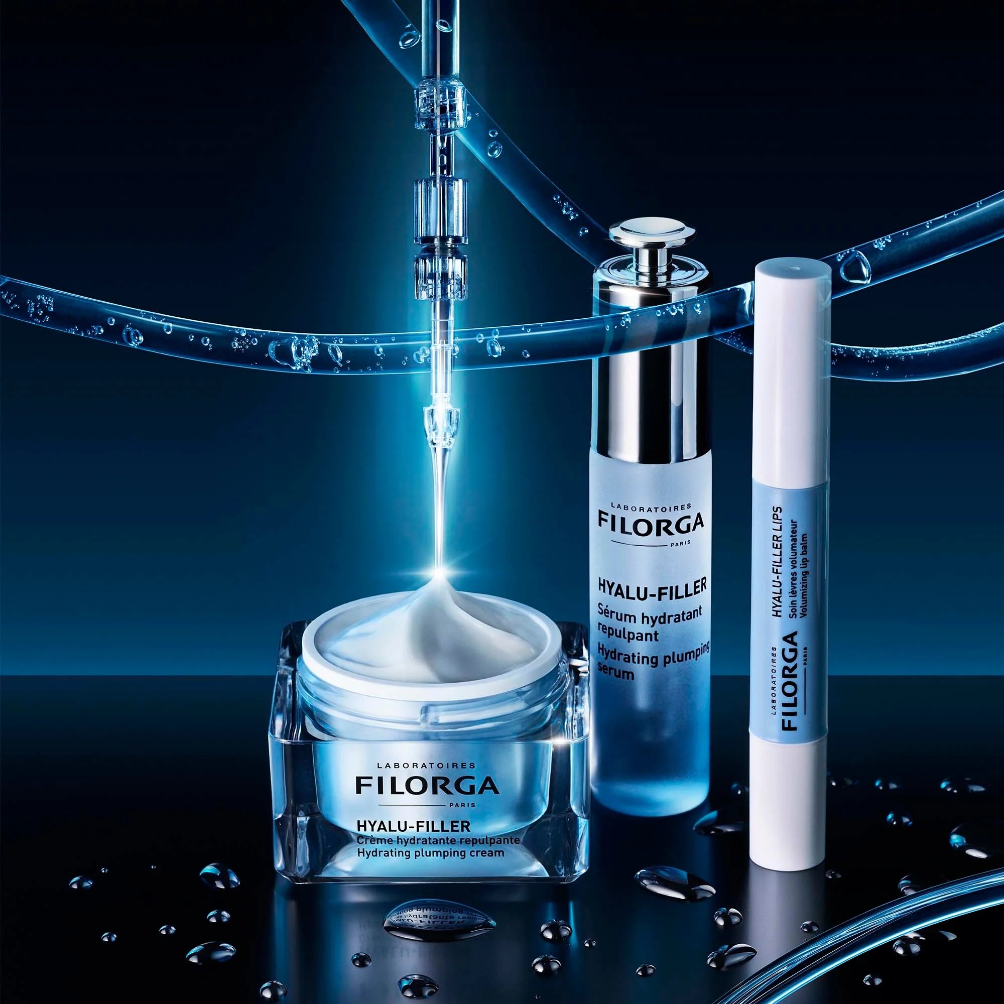 Hyalu-Filler serums - mitrinošs sejas serums, sejas serums ar mirdzumu, sejas serums ar pirmajām pazīmēm, liftinga efekta sejas serums