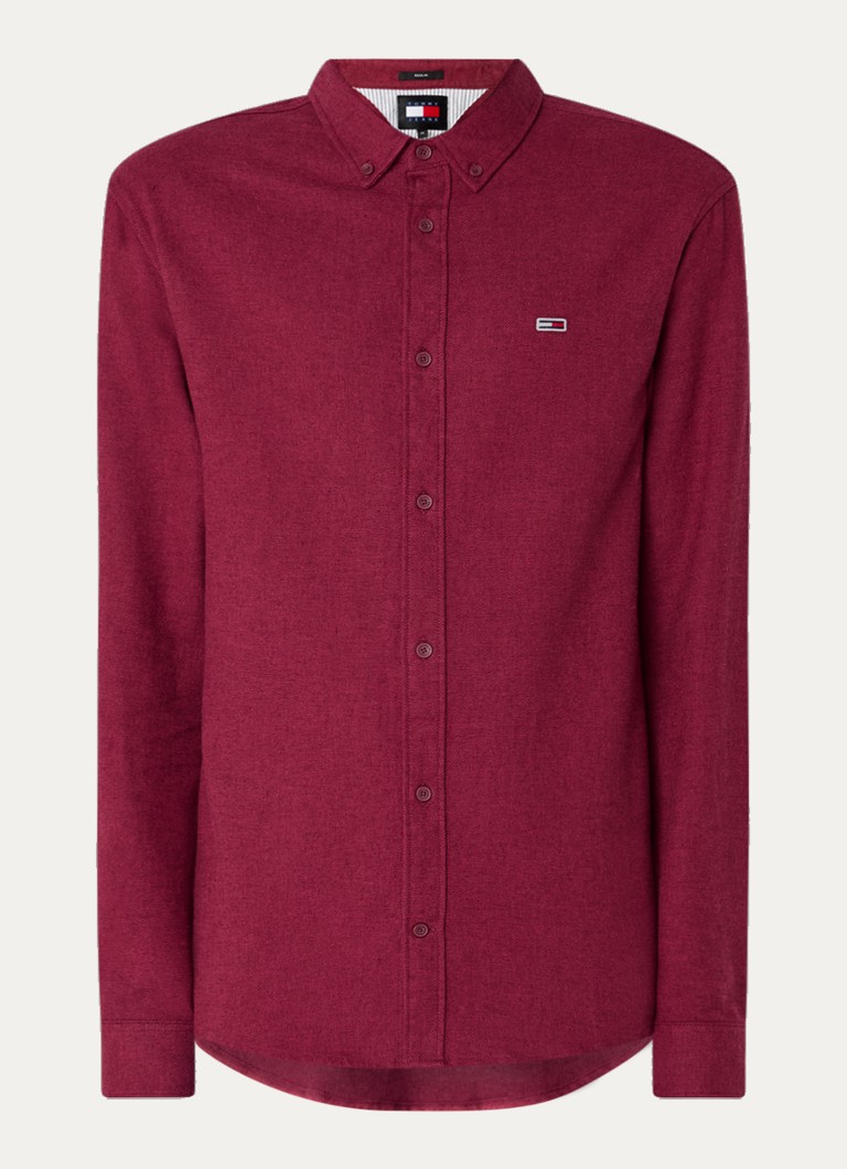 Tommy Hilfiger košulja regularnog kroja s vezom logotipa