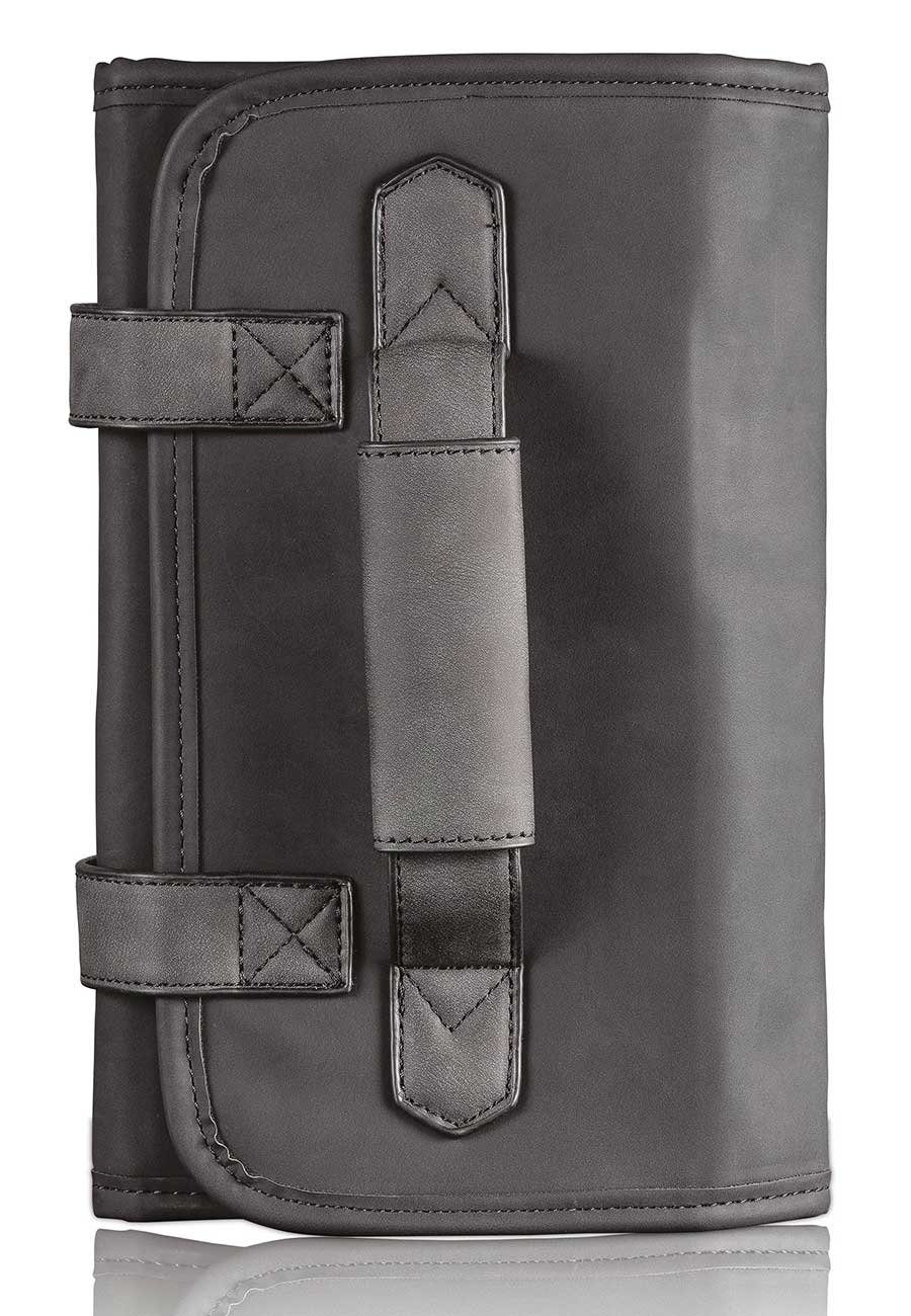 Kosmetex Kosmetikkoffer Barber Bag Scherentasche Friseur, schwarz, Faltbare Friseur Tasche