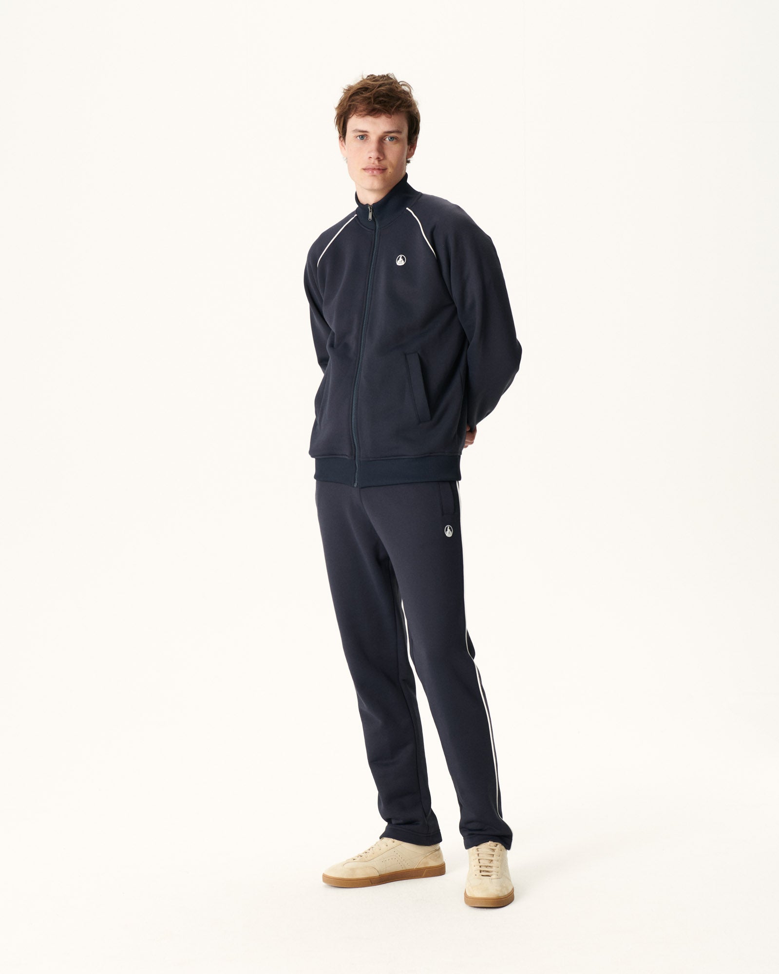 Veste zipée homme en coton biologique Marine Craig