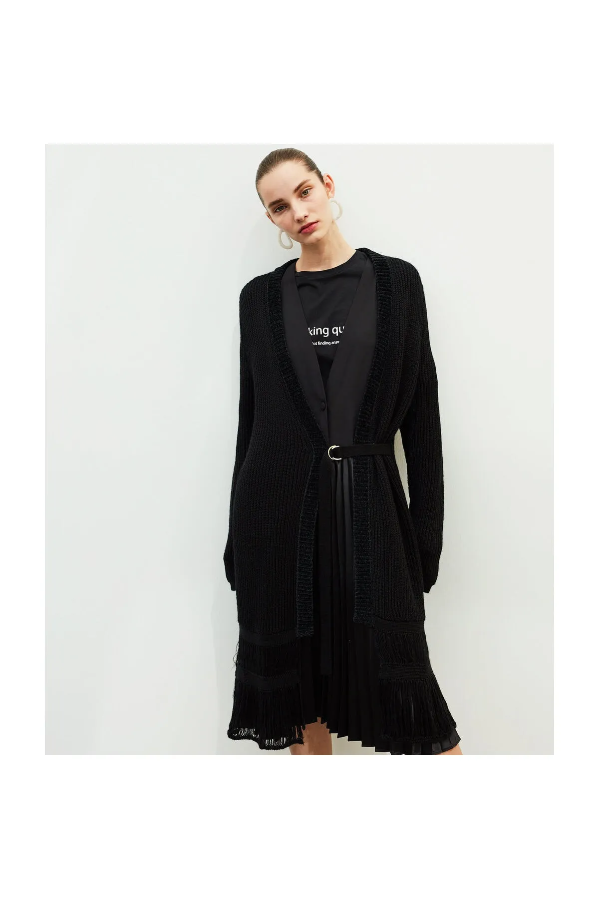İpekyol  Langer Cardigan aus Wolle