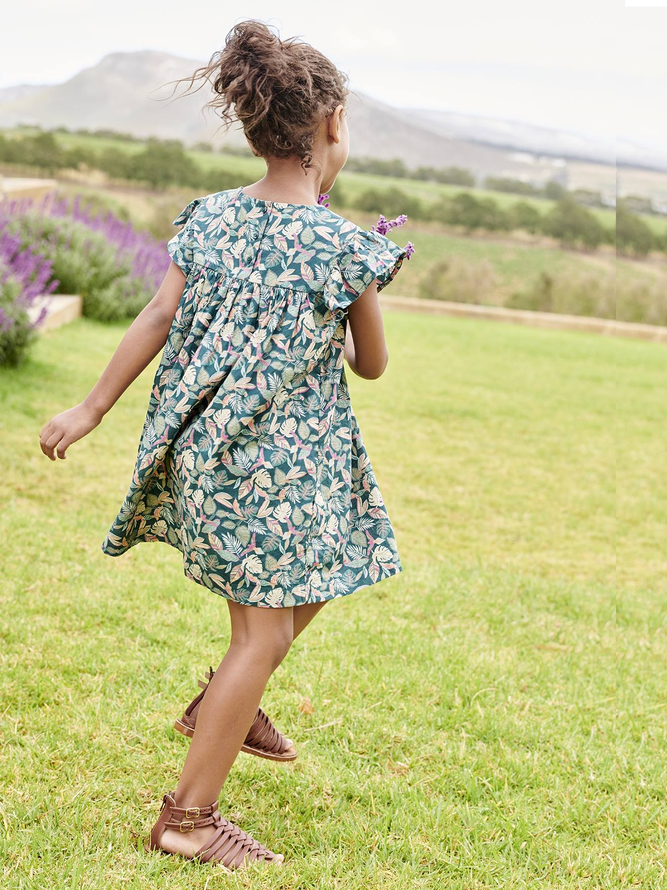 Vertbaudet Kurzärmeliges Mädchen Sommerkleid - hellrosa