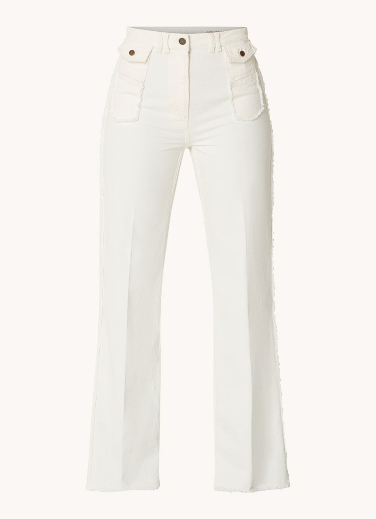 Blugi cu talie înaltă și croială largă, cu modele colorate, de la Gerard Darel.