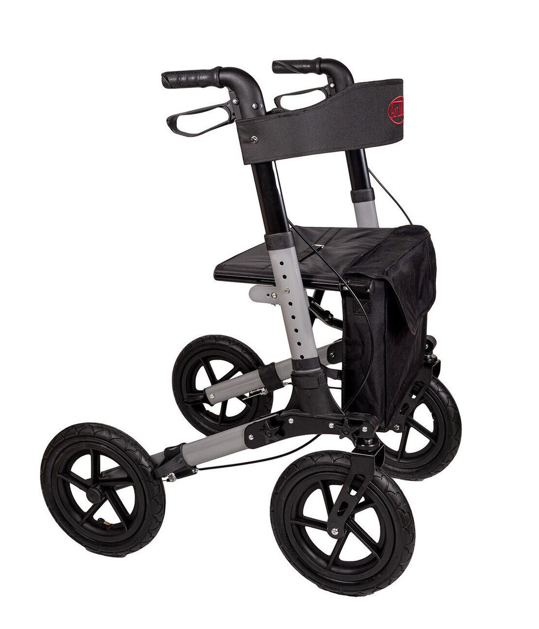 ANTAR Alu Rollator AT51036 mit Luftbereifung inkl. Stockhalter