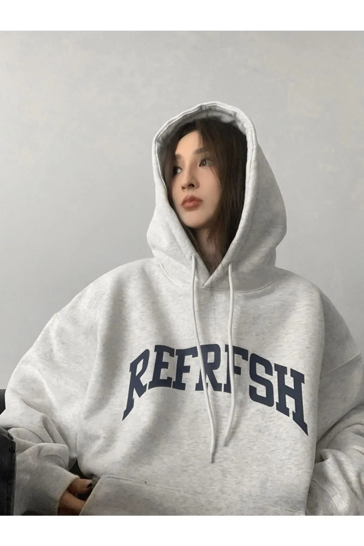 Know  Karmelange Refrfsh bedrucktes Damen-Sweatshirt