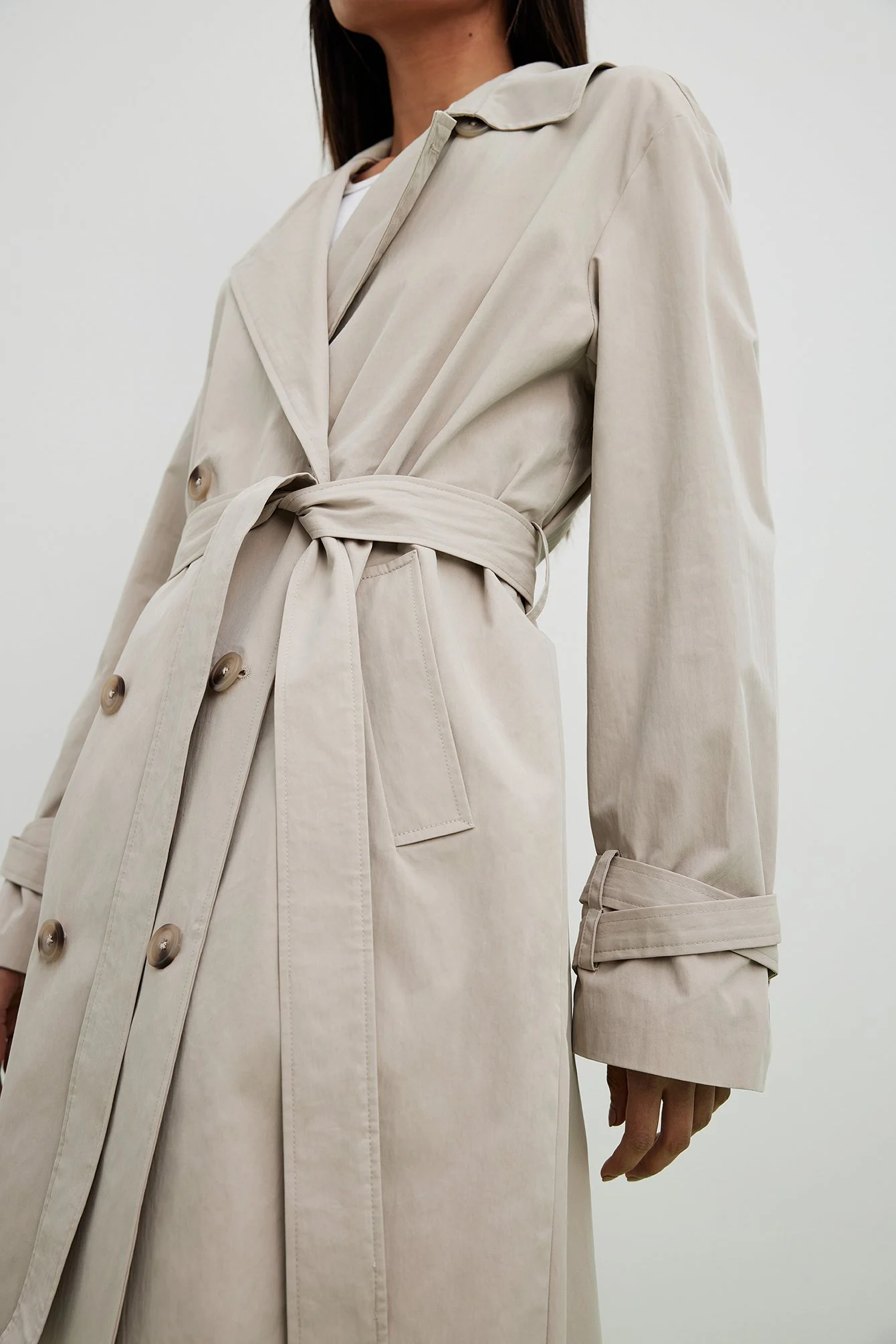 Trenchcoat mit Doppelknöpfen