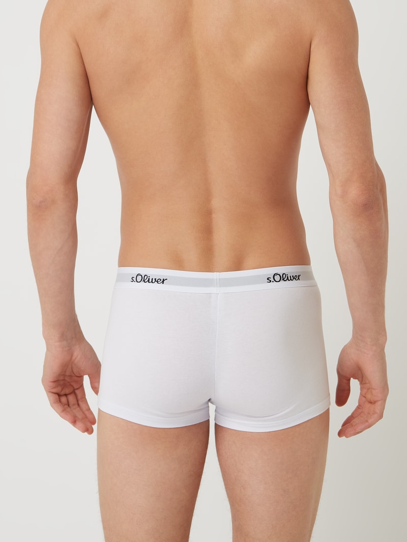 Trunks mit Stretch-Anteil im 3er-Pack in mittelgrau meliert
