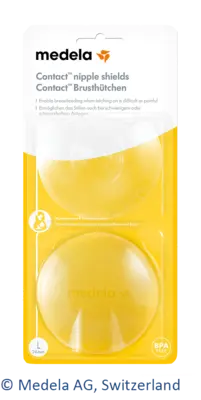 MEDELA Brusthütchen Contact L m.Aufbw.Box  2 St