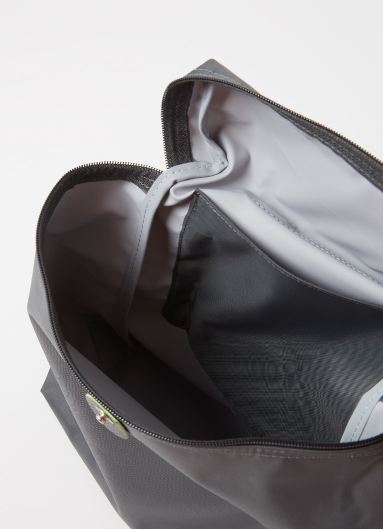 Longchamp Le Pliage Vihreä reppu nahkayksityiskohdilla