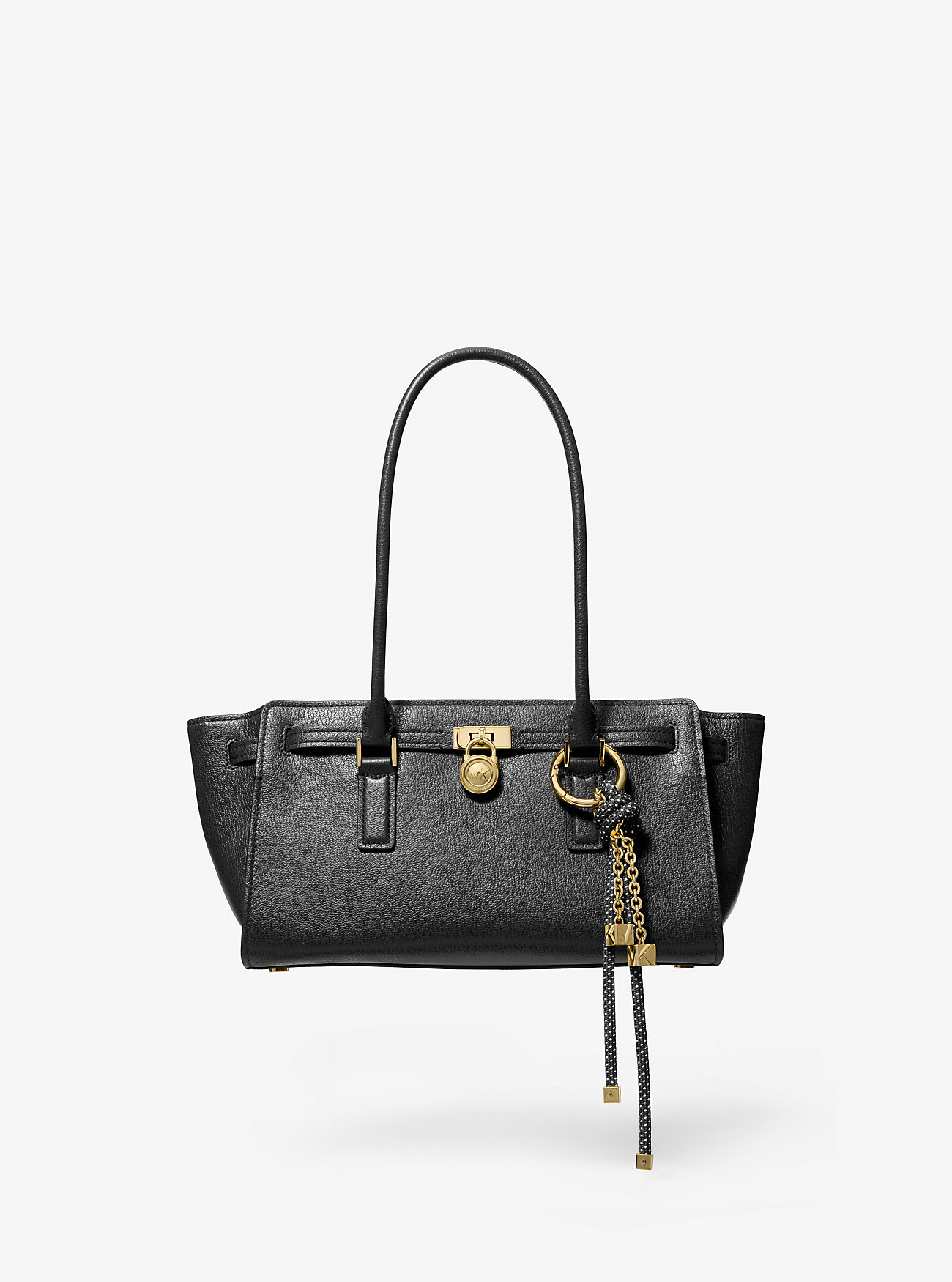 Hamilton Moderne Small Leather Satchel - BLACK