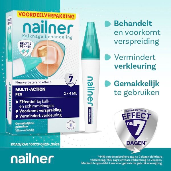 Nailner Multi-Action gombaölő körömtoll orvostechnikai eszköz - 2 x 4ml