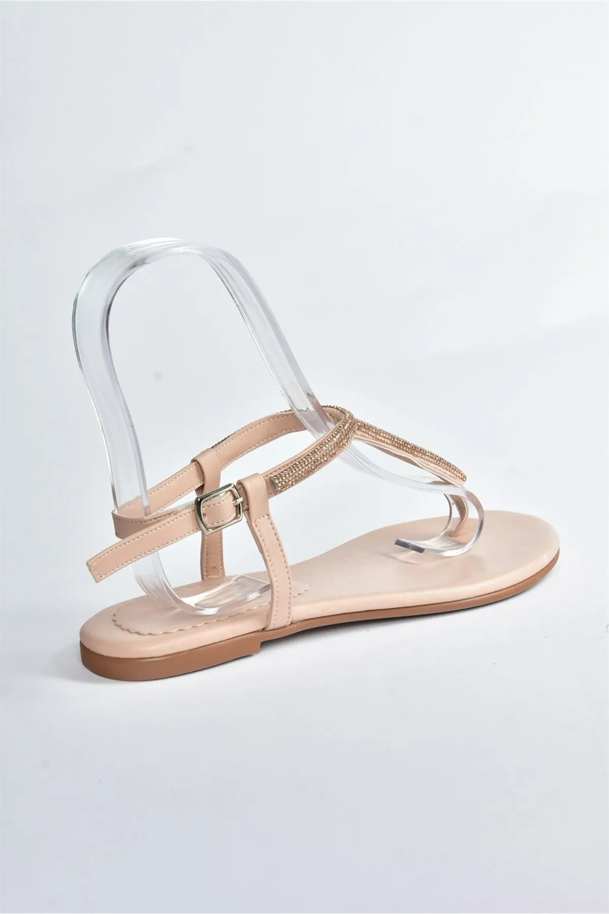 Fox Shoes  Hautsteindetaillierte Flip-Flop-Sandalen M272025009