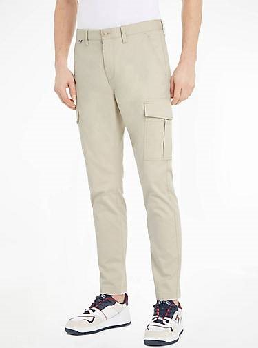 TOMMY-JEANS Herren Cargohose AUSTIN mit Bio-Baumwolle Slim Fit