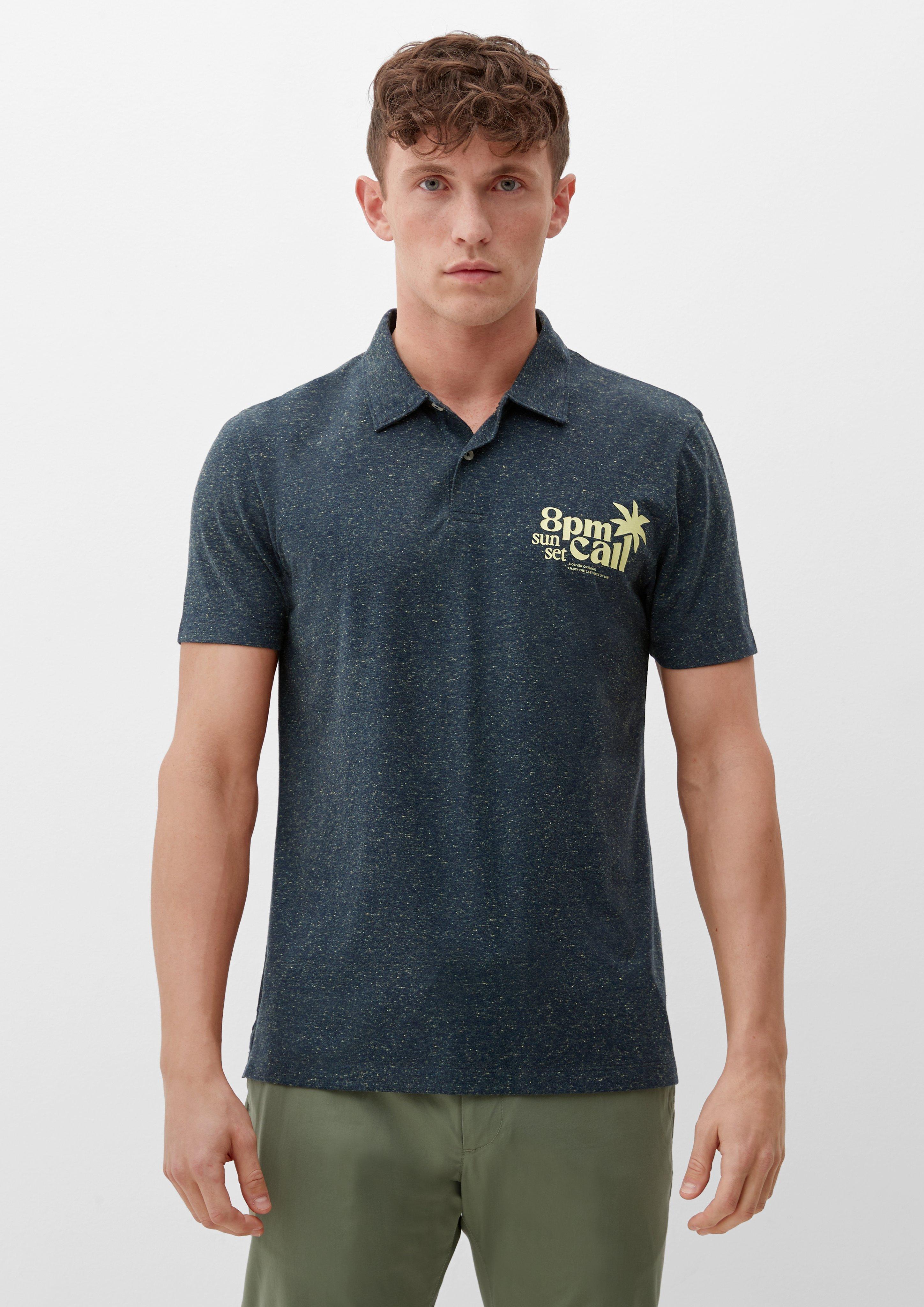 Meliertes Polo-Shirt  2131486-59D1
