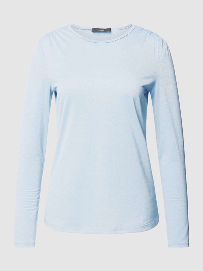 Longsleeve mit Rundhalsausschnitt in hellblau