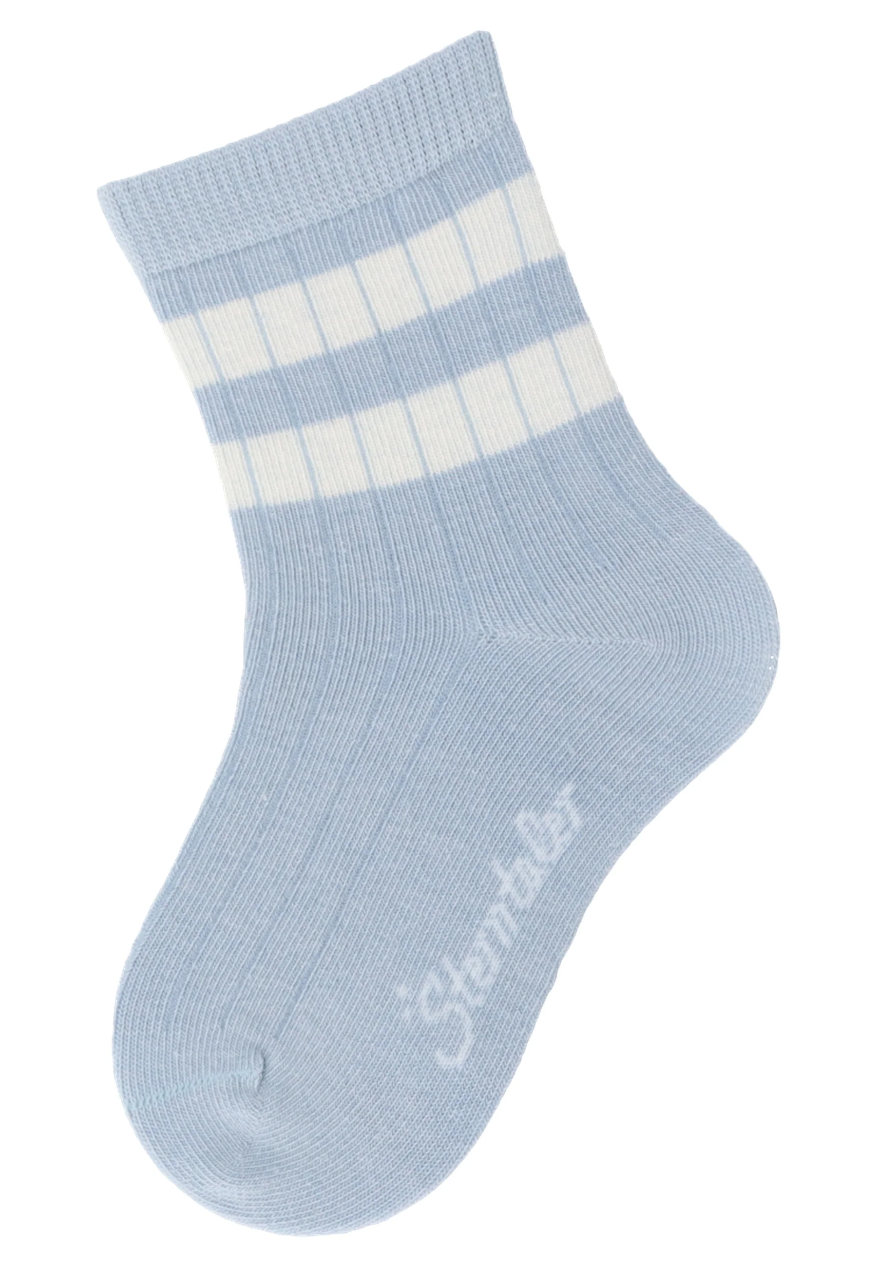 Socken im 6er Pack mit Rippenoptik in graublau