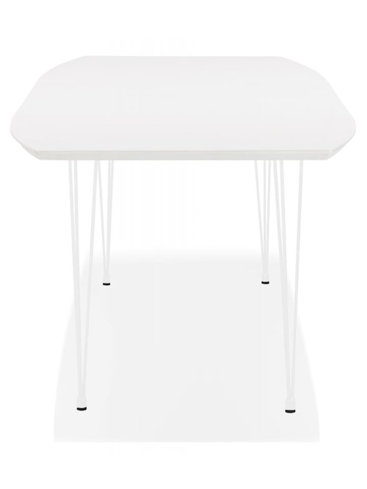 KADIMA DESIGN Ausziehbarer Esstisch Massivholz Weiß | Skandinavisches Design in Weiß günstig kaufen onesize