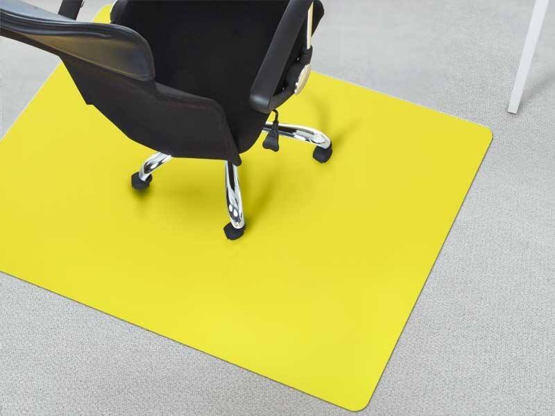 Bodenschutzmatte Teppich Floordirekt Pro Teppich Gelb Polypropylen 750 x 1200 mm